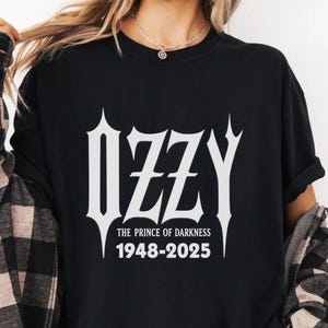 Comfort Colors® Ozzy Osbourne Tribute Shirt, Rest In Peace Ozzy Osbourne, Ozzy Osbourne RIP T-shirt, Ozzy Osbourne Memorial Tshirt