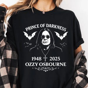 Ozzy Osbourne Tribute Shirt, Rest In Peace Ozzy Osbourne, Ozzy Osbourne RIP T-shirt, Ozzy Osbourne Memorial Tshirt