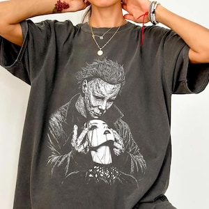 Michael Myers Horror Romance Shirt, Comfort Colors Valloween Goth Valentine Dark Romance Tee