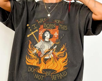 St Joan of Arc Martyrdom Comfort Colors Shirt: Maid of Orleans Medieval Tee