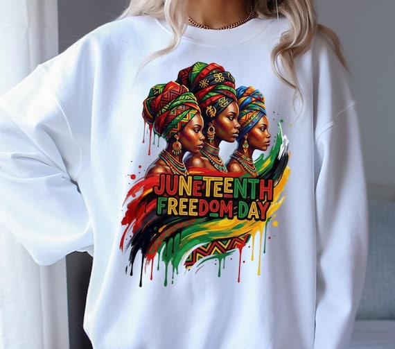 Juneteenth PNG, Freedom Day Shirt Design, Black Culture Graphic, Afro Inspired Typography, Juneteenth Celebration Download