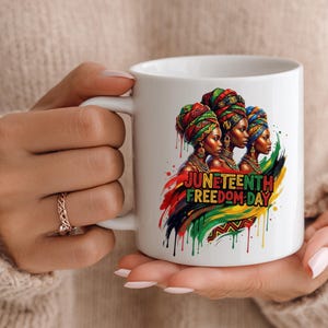 Juneteenth PNG, Freedom Day Shirt Design, Black Culture Graphic, Afro Inspired Typography, Juneteenth Celebration Download image 8