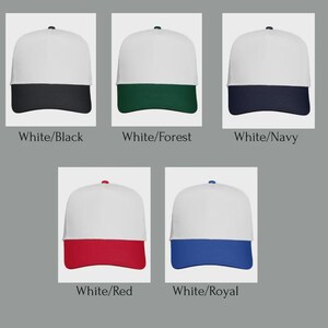 Embroidered Glitter Varsity Number Canvas Hat, Sports Mom Hat image 20