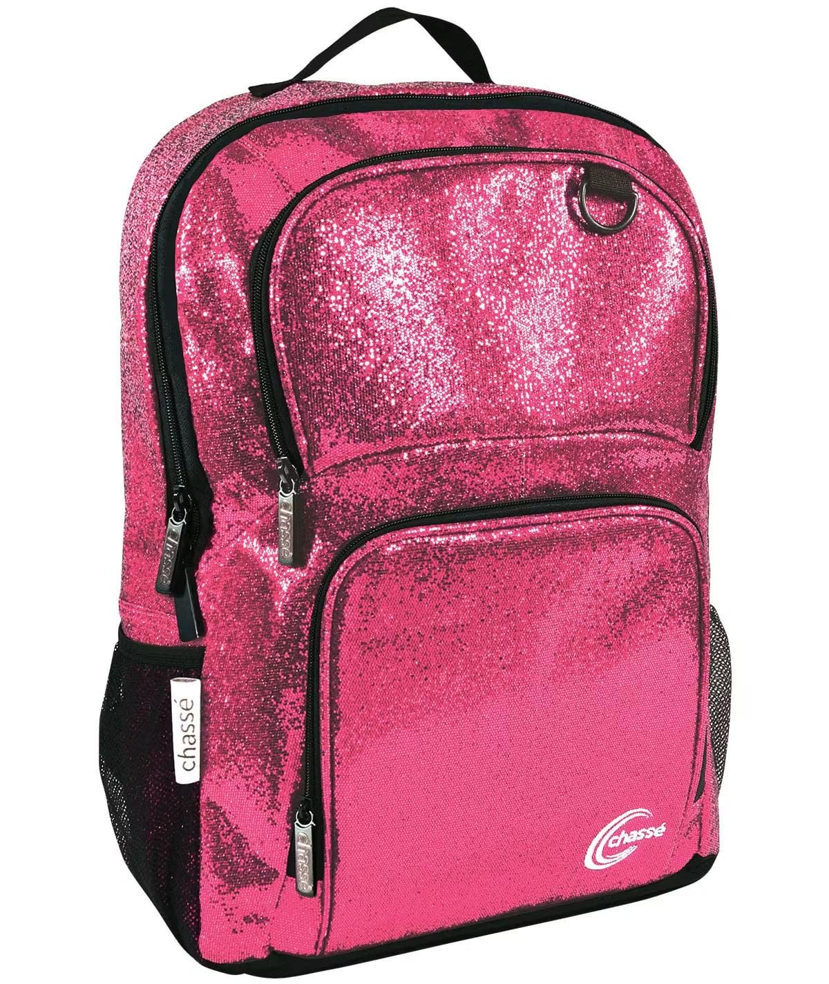 Personalized Chasse Glitter Backpacks, Cheer Bag, Dance Bag, Glitter Bag