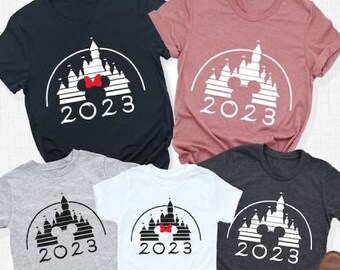 Disney Castle Family Shirt 2024, Disney Vacation Shirt, Retro Castle Tee, Disney Mickey Minnie Shirt, Disneyland Shirt, Magic Kingdom Shirt