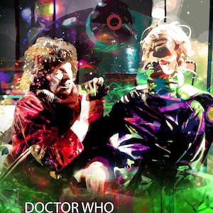 The Fourth Doctors ethical Struggle: Genesis of the Daleks | Classic Sci-Fi, Tom Baker vs Davros, Artwork for Whovians & Sci-Fi Enthusiasts