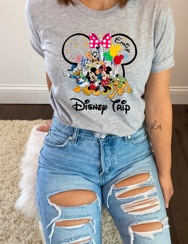 Disney Trip 2024 Family Shirts, Disney 2024 Vacation Tshirt, Disney Matching Shirts, Disney 2024 Trip Your Family Name Shirts, Custom Disney zdjęcie 4