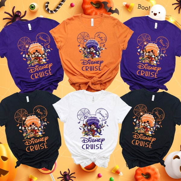 Halloween Custom Disney Cruise Shirt, Halloween Matching Shirt, Halloween Shirt, Disney Cruise Shirts, Halloween Family Cruise Shirt