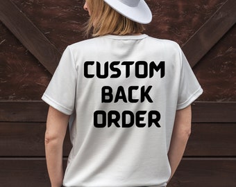 Custom Back Order