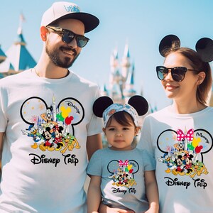 Disney Trip 2024 Family Shirts, Disney 2024 Vacation Tshirt, Disney Matching Shirts, Disney 2024 Trip Your Family Name Shirts, Custom Disney zdjęcie 5