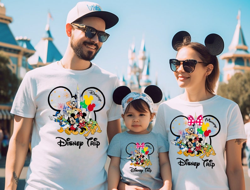 Disney Trip 2024 Family Shirts, Disney 2024 Vacation Tshirt, Disney Matching Shirts, Disney 2024 Trip Your Family Name Shirts, Custom Disney zdjęcie 5