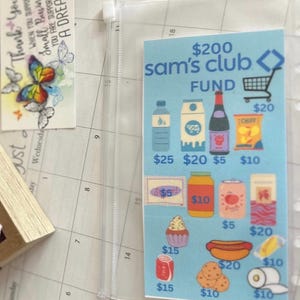 Sams club savings challenges grocery saving gift for her budgeting savings tracker Sams club membership savings laminated and free shipping.