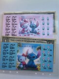 Hello Kitty & Stitch Summer laminated savings challenges, FREE SHIPPING gift for her, savings for kids, Disney savings, Baby savings