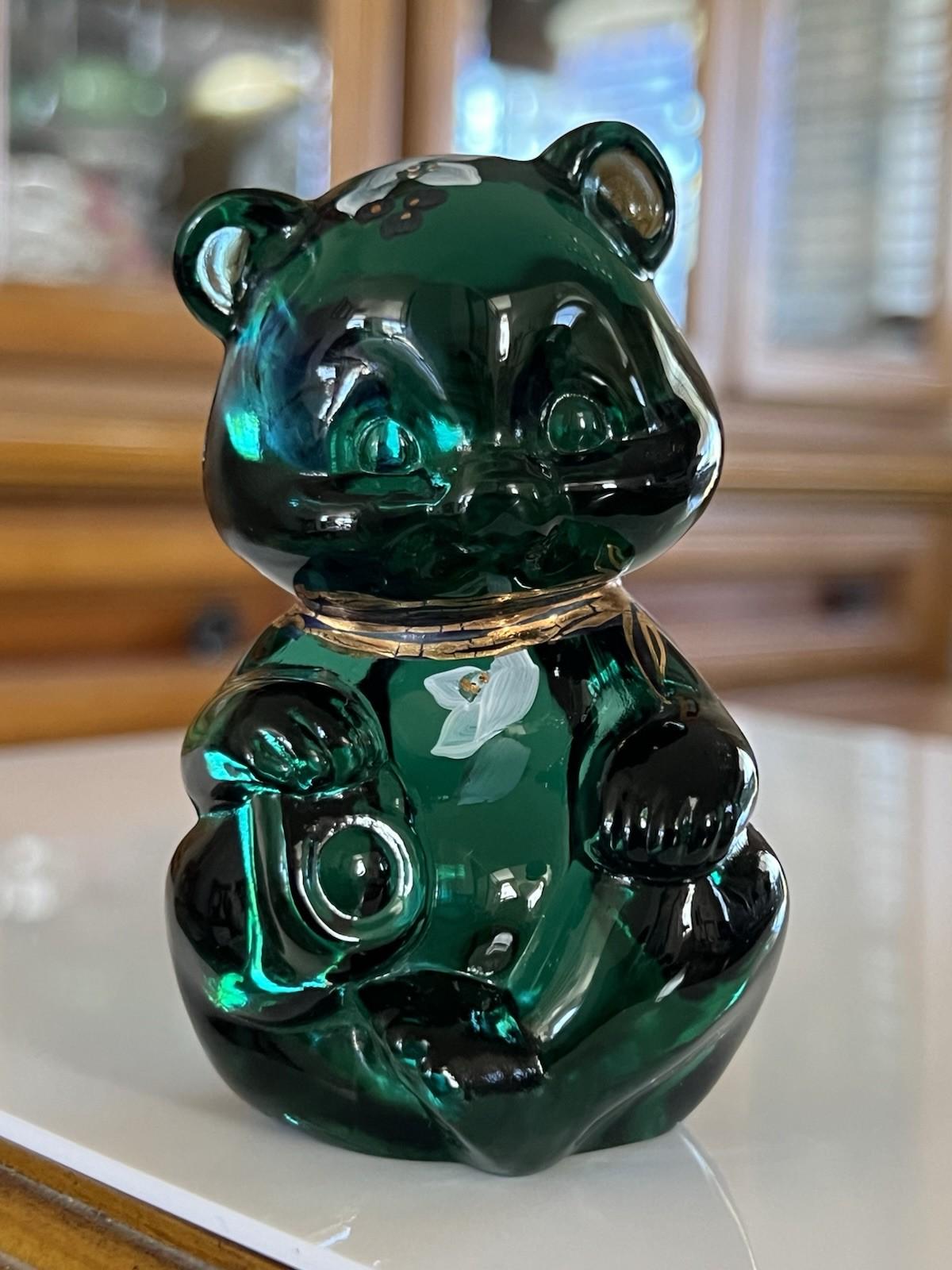 Fenton Green Bear - Etsy