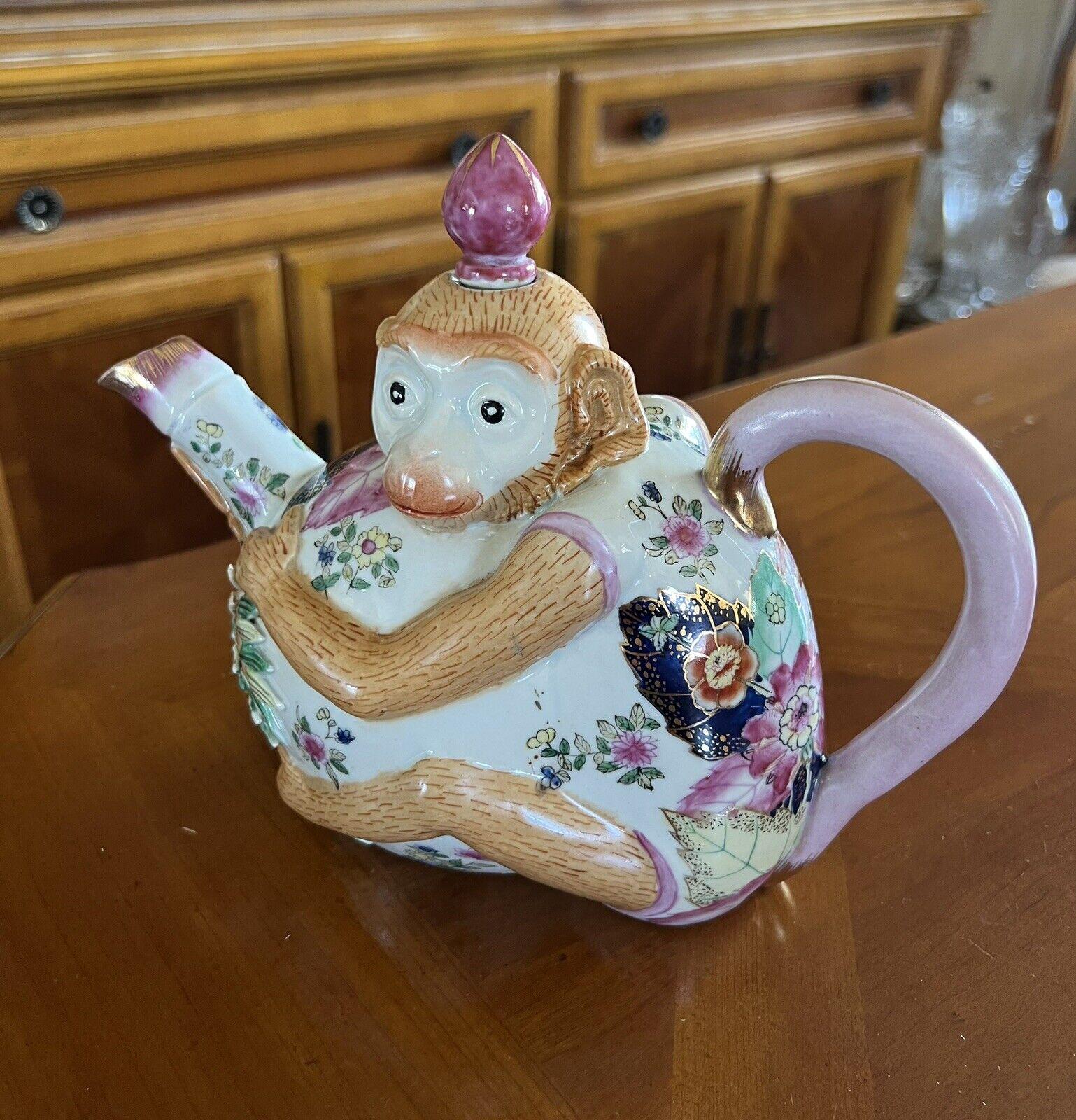 ミントン　マジョリカ　ティーポット　モンキー　猿 Monkey Teapot - Etsy