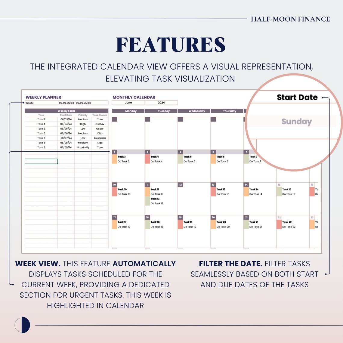 Excel Task Tracker With Kanban Board Template, Team Project Management ...