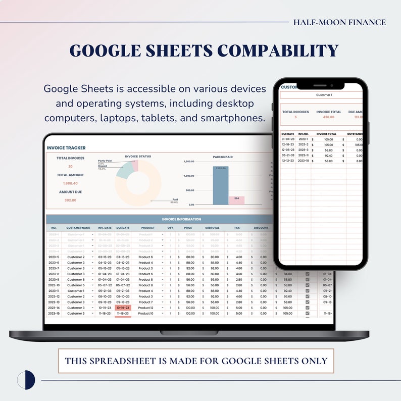 Inventory Tracker Google Sheets for Small Business, Inventory