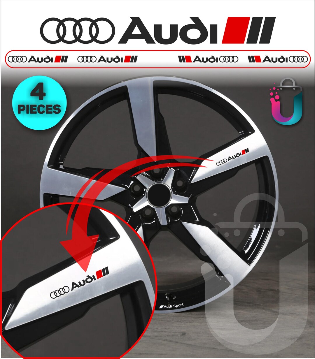 Audi Racing Wheel Decals - 4