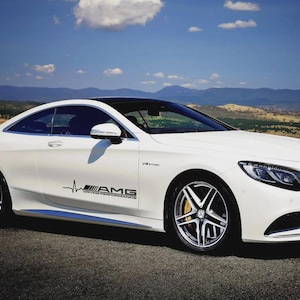 2x Mercedes AMG Racing Decals – 30x6cm Performance Vinyl Stickers
