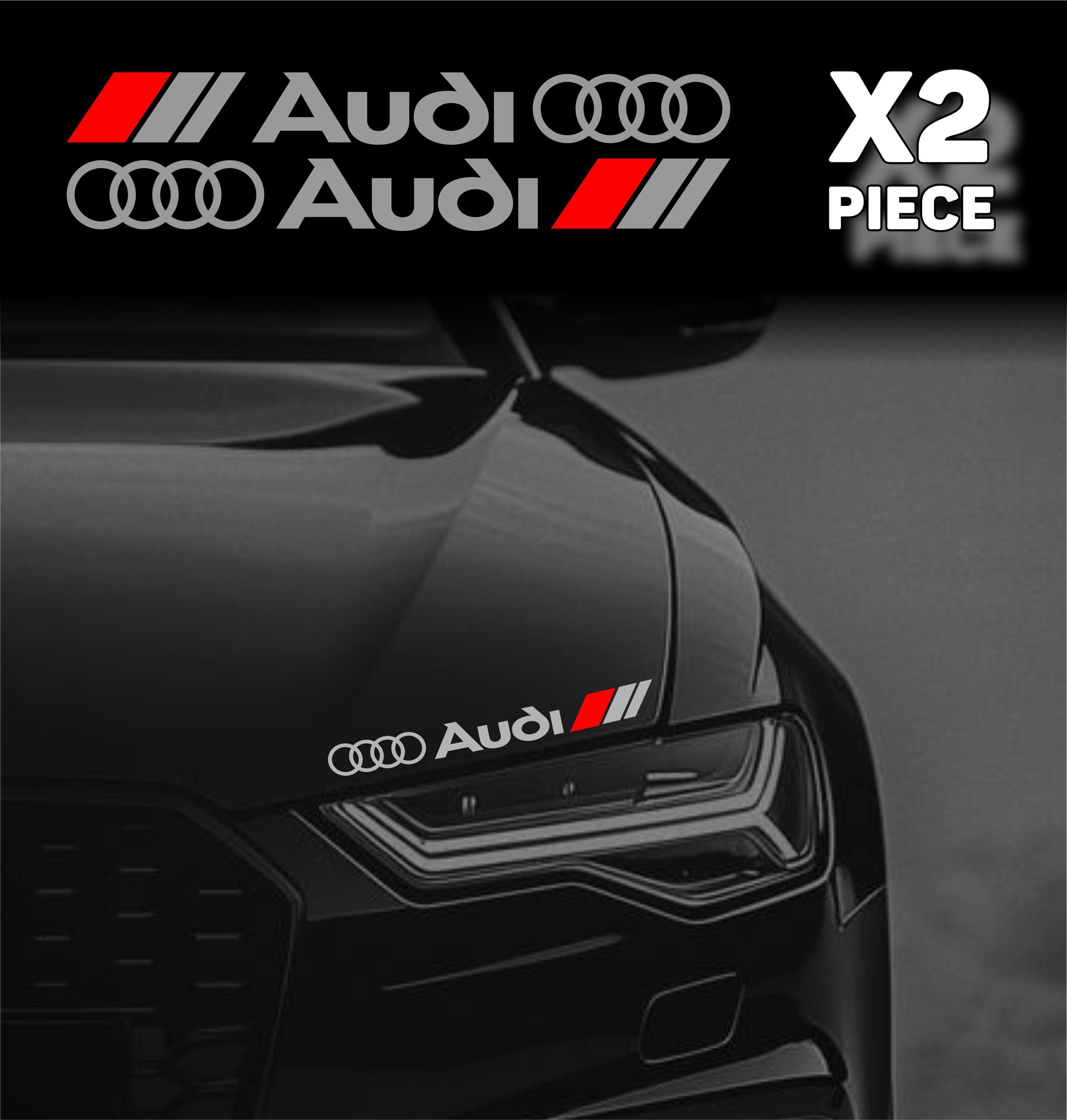 Audi Racing Decal Stickers: Car Side Skirt, Door, Hood Vinyl Graphics ...