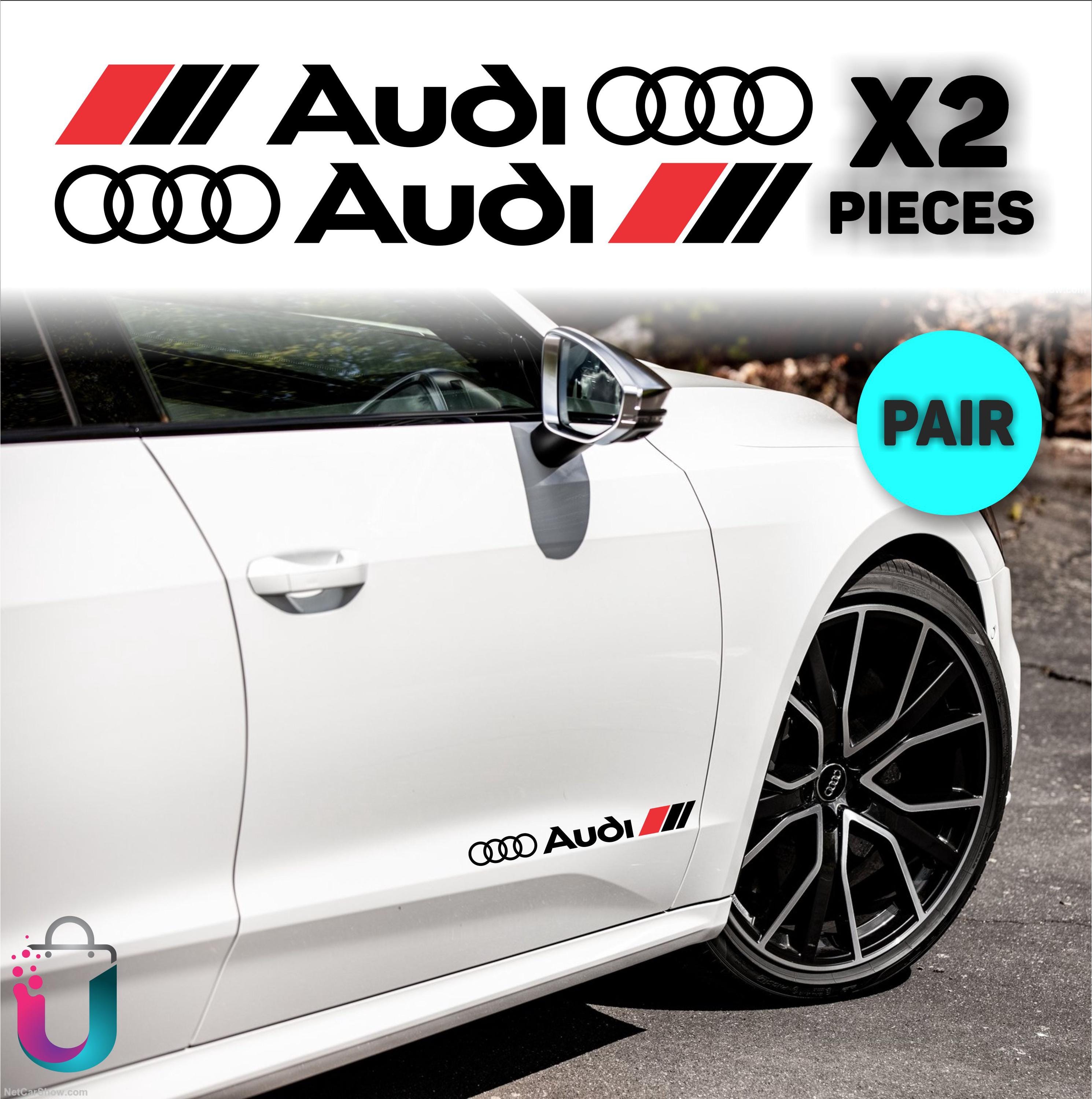 Audi Racing Decal Stickers: Car Side Skirt, Door, Hood Vinyl Graphics ...