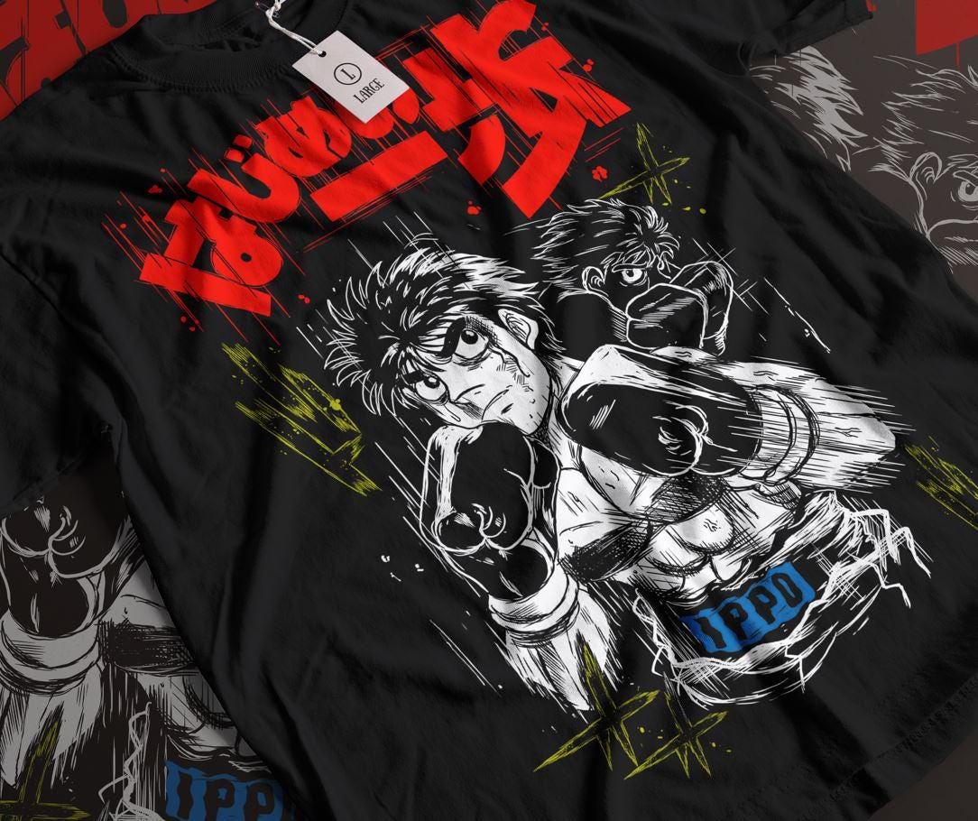 Manga Tshirt, Sport 90s Anime Lovers, Boxing GYM Anime Tshirt, Otaku Ropa, Graphic Anime Unisex Shirt