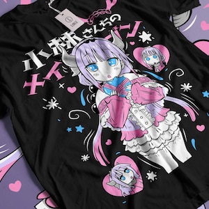Unisex Heavy Cotton Tee Miss Kobayashi&#39;s Dragon Maid, Cosplay, Anime, Manga, Adult T-Shirt