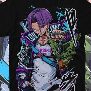 T-shirt unisexe spécial vintage Anime, chemise manga anime, chemise anime, chemise des amateurs d&#39;anime, t-shirt graphique anime, chemise manga, anime japonais