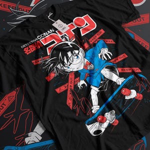 Vintage 90s Detective Conan anime tshirt