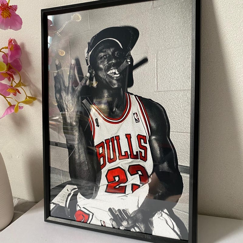 michael jordan autographed poster