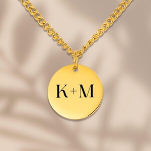 Colar de coração gravado com letras, presente de dia dos namorados, presente de aniversário, presente para namorada, joias de dia dos namorados, presente personalizado, presente para esposa