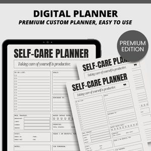 Personalized Planner Notebook Organizer, Minimalistic Daily Planner Template, Personalized Printable Daily Planner, Gift for Her