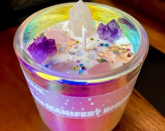 CRYSTAL MANIFESTION CANDLE