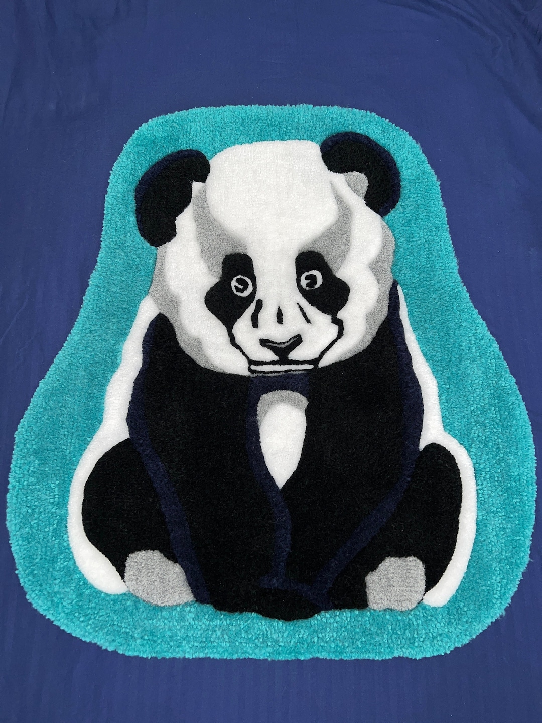 Custom Embroidered Panda Rug - Etsy