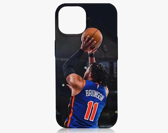 Funda para iPhone de Jalen Brunson de los Knicks, funda para teléfono NBA PBT