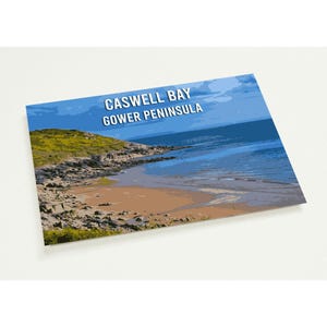 Gower, Pays de Galles, cartes postales de style paysage découpé (paquet de 10)