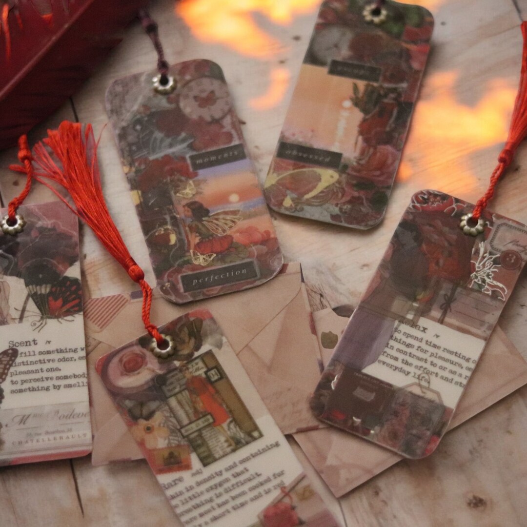 Handmade Custom Summer Bookmarks, and a Personalized Card Matching the ...