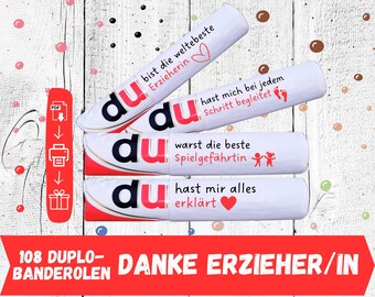 Duplo wrappers for a kindergarten teacher's farewell, Duplo templates, DIY, download 108 wrappers, gift for a kindergarten teacher, daycare provider's birthday