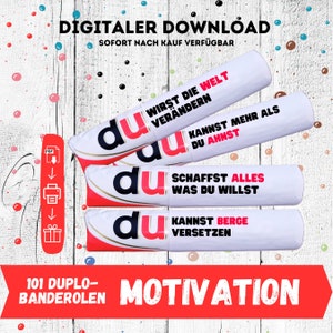 Duplo banderoles motivation, Duplo templates, encouragement, friend Duplo you message, girlfriend partner colleague exam encouragement DIY strong