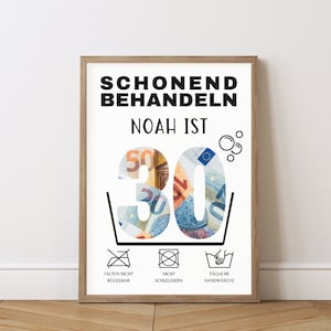 Geld Geschenk 30 Geburtstag Vorlage DIY Geschenk zum Geburtstag Geldgeschenk zum 30 Geburtstag Geld Geschenk Ausdrucken Geburtstag Vorlage