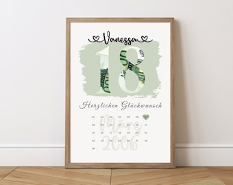 Money Gift 18th Birthday Template DIY Birthday Gift Money Gift for 18th Birthday Money Gift to Print Download 18th Birthday