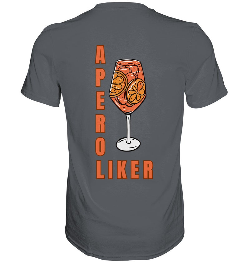 T-Shirt Aperol Spritz Shirt Aperoliker Tshirt Party Shirt Drinks T Shirt Cocktails Shirt Gift for Girlfriend Shirt Leisure Shirt Summer Grey