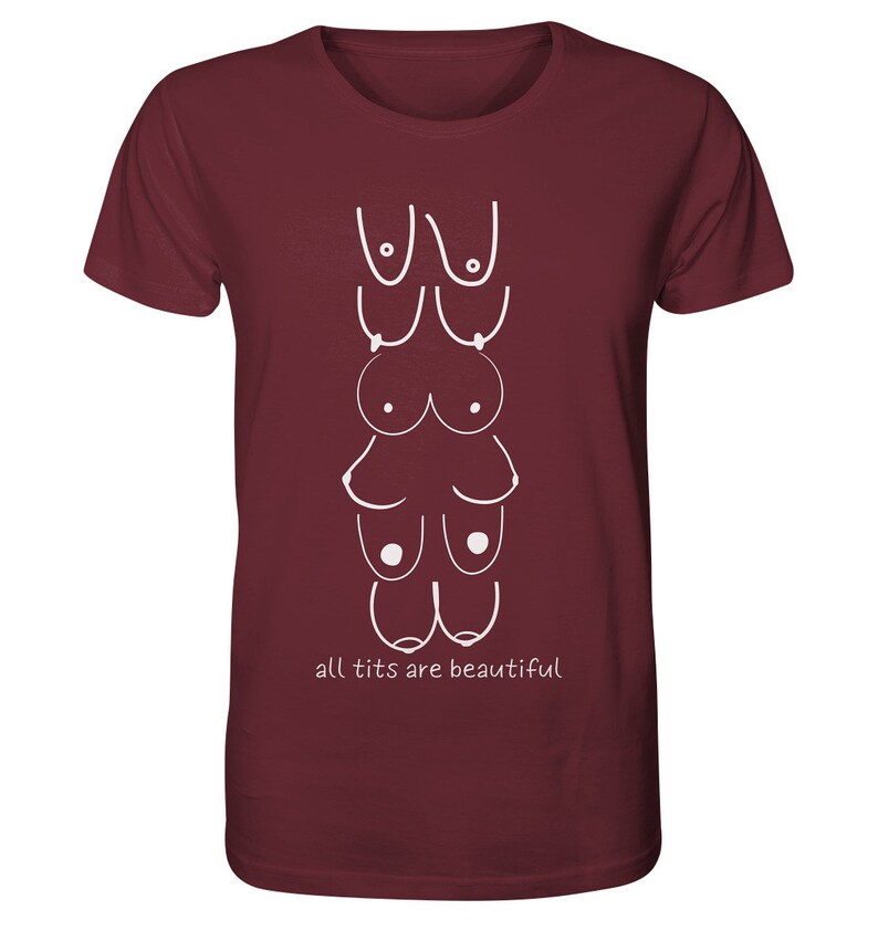 Feminism T-Shirt, Sustainable T-Shirt, Women's Power T-Shirt, Feminist T-Shirt, Gift for Girlfriend, Emancipation T-Shirt, Organic Cotton T-Shirt, Vegan Weinrot