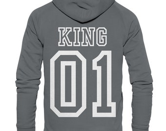 Pullis Partner Pullover Grau Kapuze King Und Queen Pullover