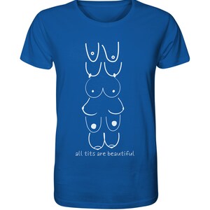Feminism T-Shirt, Sustainable T-Shirt, Women's Power T-Shirt, Feminist T-Shirt, Gift for Girlfriend, Emancipation T-Shirt, Organic Cotton T-Shirt, Vegan Blue