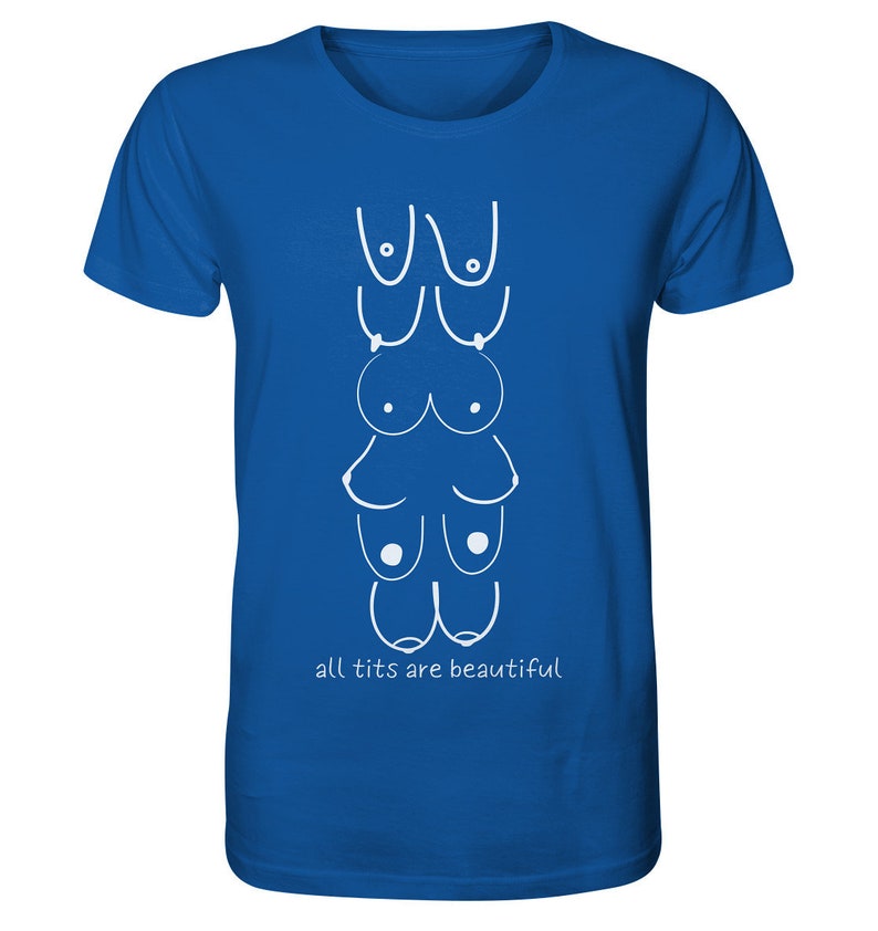 Feminism T-Shirt, Sustainable T-Shirt, Women's Power T-Shirt, Feminist T-Shirt, Gift for Girlfriend, Emancipation T-Shirt, Organic Cotton T-Shirt, Vegan Blue