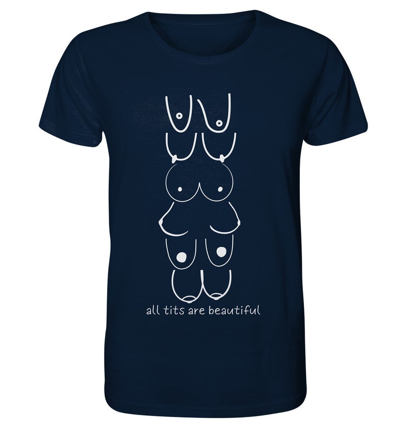 Feminism T-Shirt, Sustainable T-Shirt, Women's Power T-Shirt, Feminist T-Shirt, Gift for Girlfriend, Emancipation T-Shirt, Organic Cotton T-Shirt, Vegan Dunkelblau