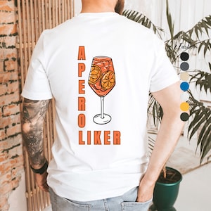 T-Shirt Aperol Spritz Shirt Aperoliker Tshirt Party Shirt Drinks T Shirt Cocktails Shirt Gift for Girlfriend Shirt Leisure Shirt Summer image 1