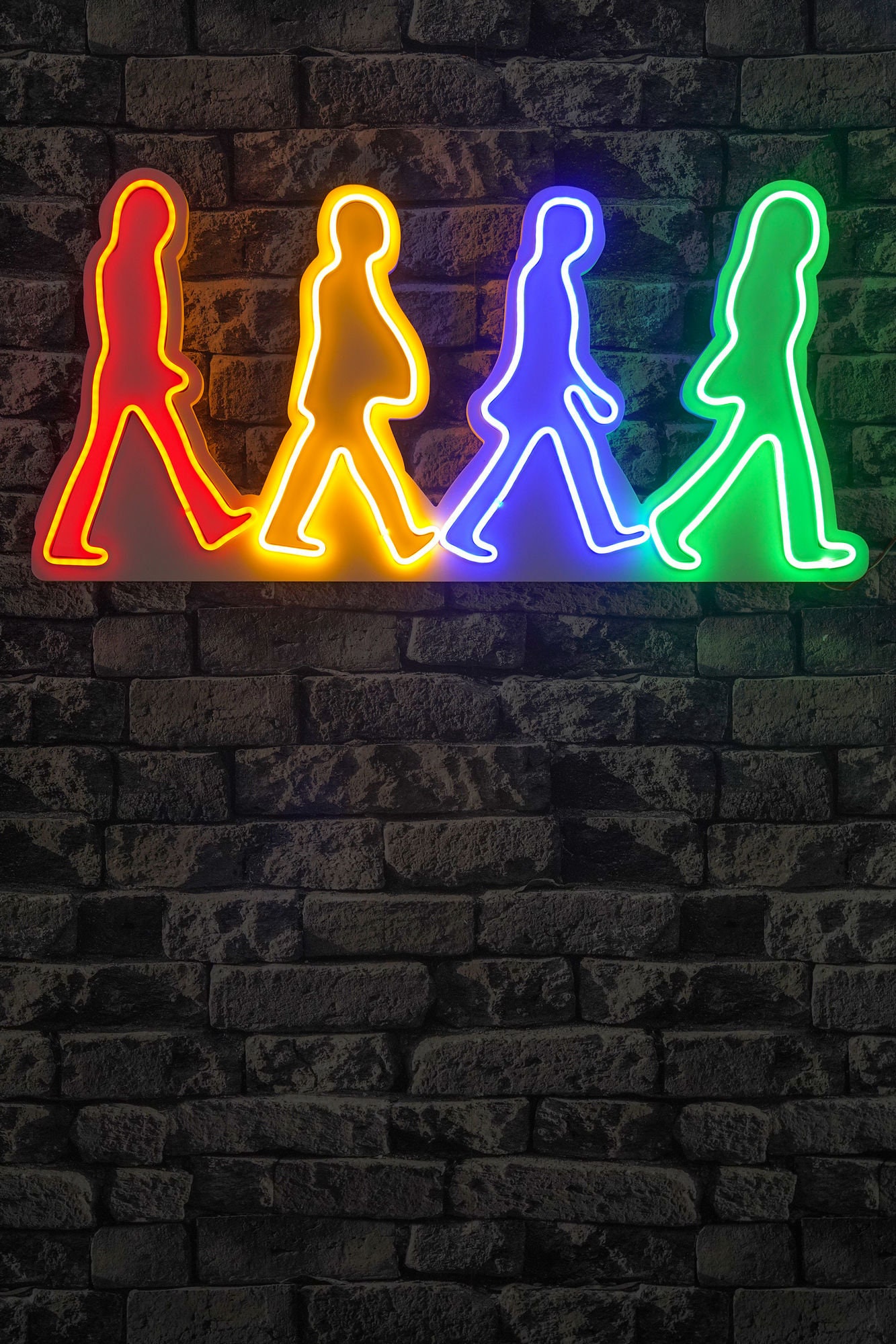 【輸入品】ネオンサイン/ビートルズ アビーロード LEDイルミネーション The Beatles Neon Sign for Wall Decor - Handmade Custom Neon