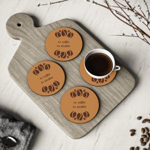 No Coffee No Workee Coasters Set, Coffee Lover Gift, Funny Coasters, Drink Coasters, Housewarming Gift, Table Coasters, Beverage Coasters